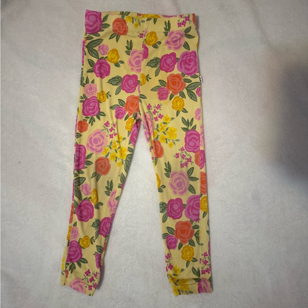 Little sleepies yellow floral belle leggings